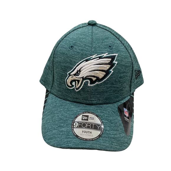 NWT New Era 9FORTY Youth Philadelphia Eagles Adjustable Hat - Picture 1 of 4